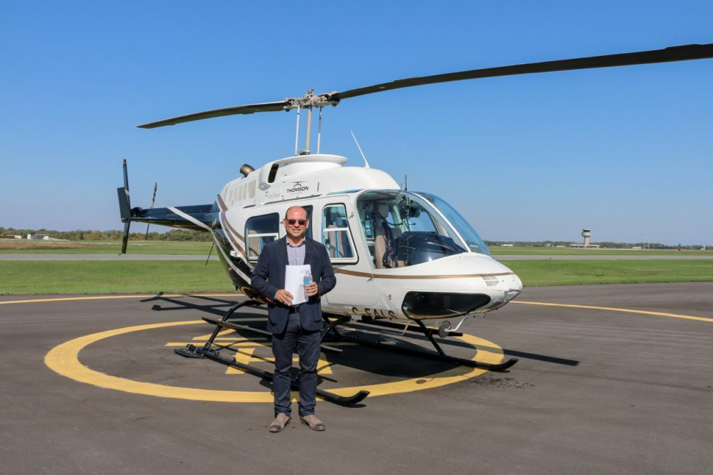 Losani Homes Prepares For Grand Opening Of Central Park With A Helicopter Tour In Hamilton